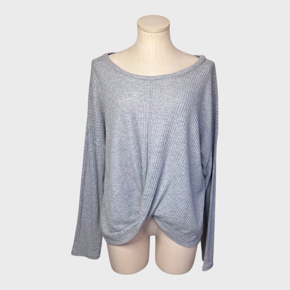 Paper‎ Crane Front Twist Waffle Knit Top